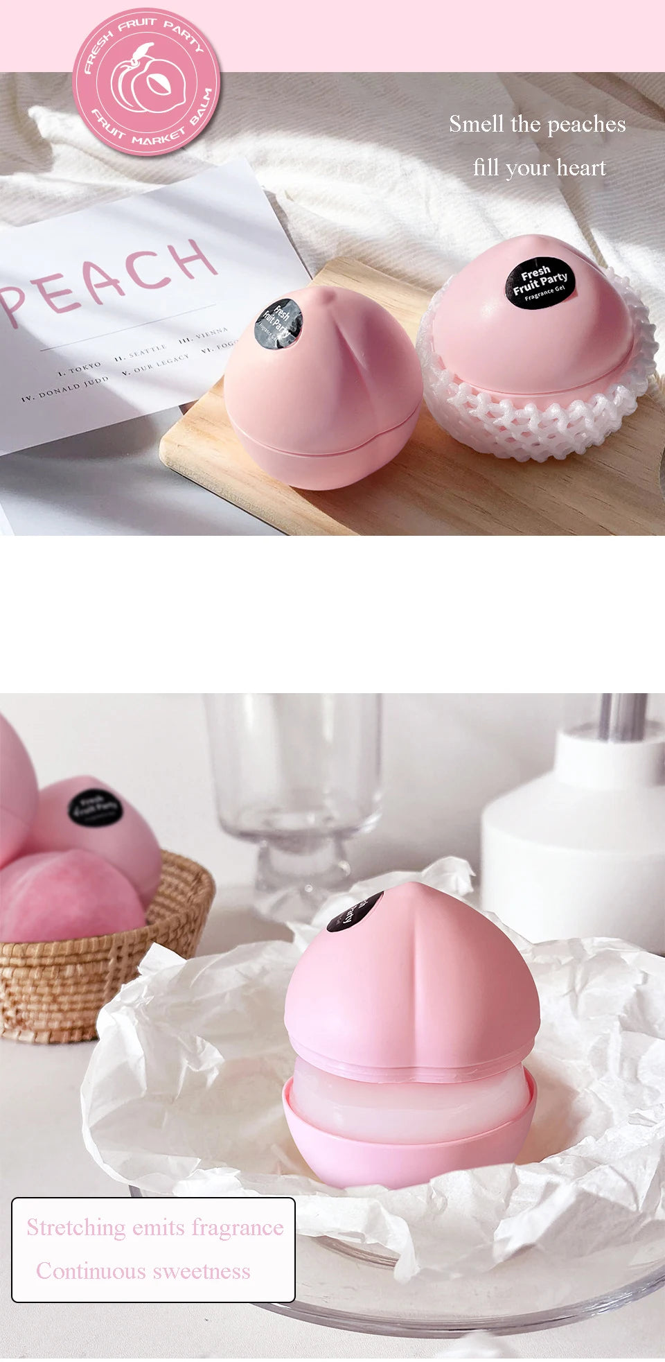 New Car Air Freshener Creative Fruit Scent Aromatherapy Long-lasting Odor Removal Aroma for Bathroom Office Home Decor Fragrance