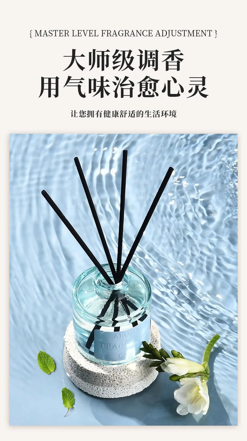 50ml Aromatic Reed Diffuse Home Hotel Air Freshener Toilet Deodorant Freshener Room Ornament Fragrance Reed Rattan Diffuser Sets