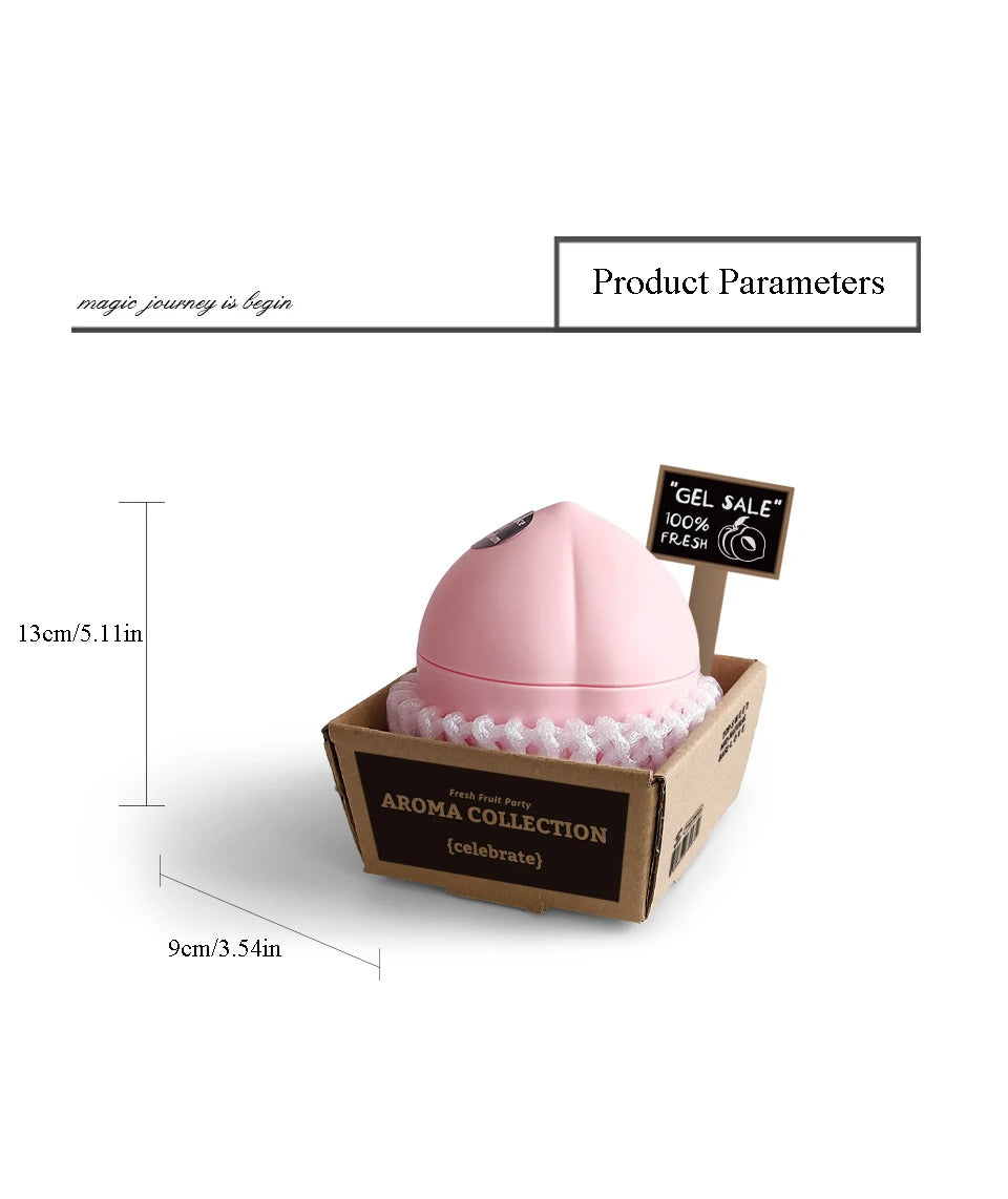New Car Air Freshener Creative Fruit Scent Aromatherapy Long-lasting Odor Removal Aroma for Bathroom Office Home Decor Fragrance