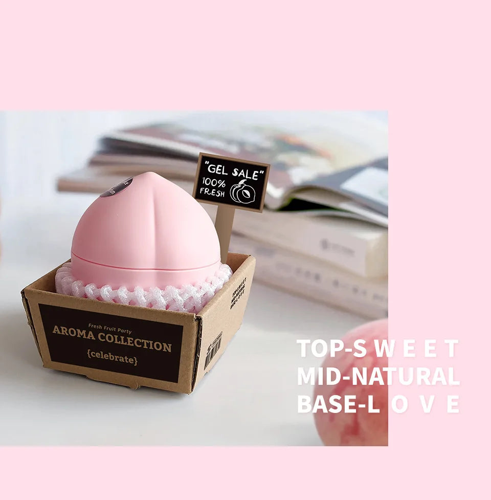 New Car Air Freshener Creative Fruit Scent Aromatherapy Long-lasting Odor Removal Aroma for Bathroom Office Home Decor Fragrance