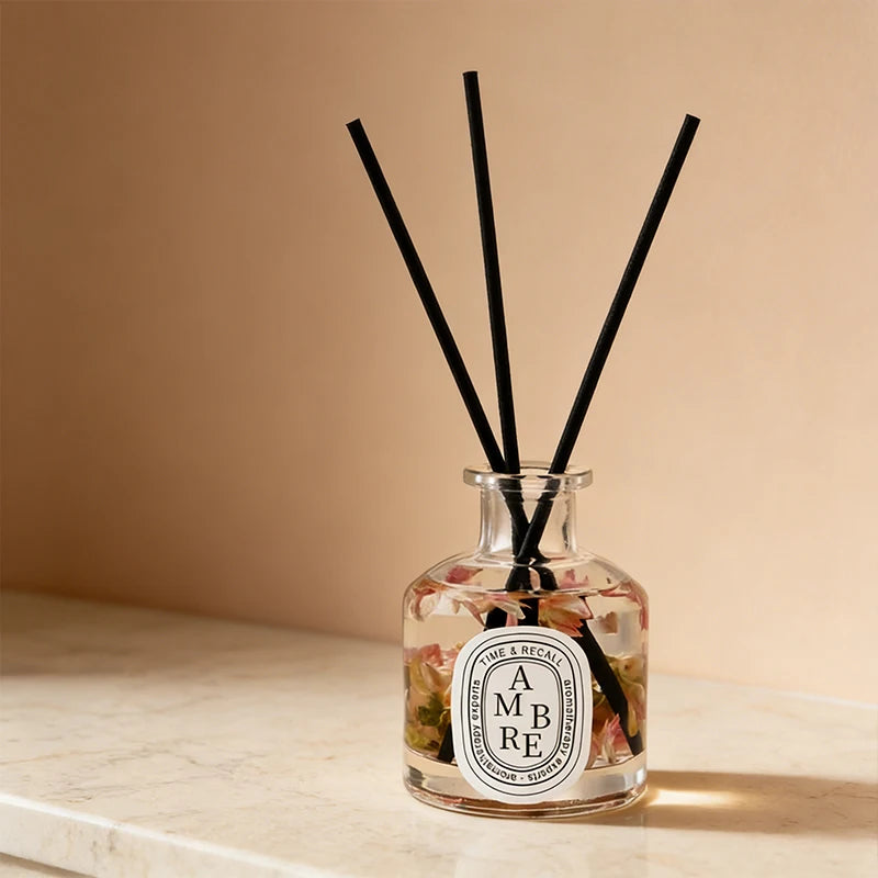 50ml Reed Diffuser Sets Hotel Bathroom Rattan Sticks Aromatherapy Diffuser Air Freshener Plant Home Fragrance Refill Oil