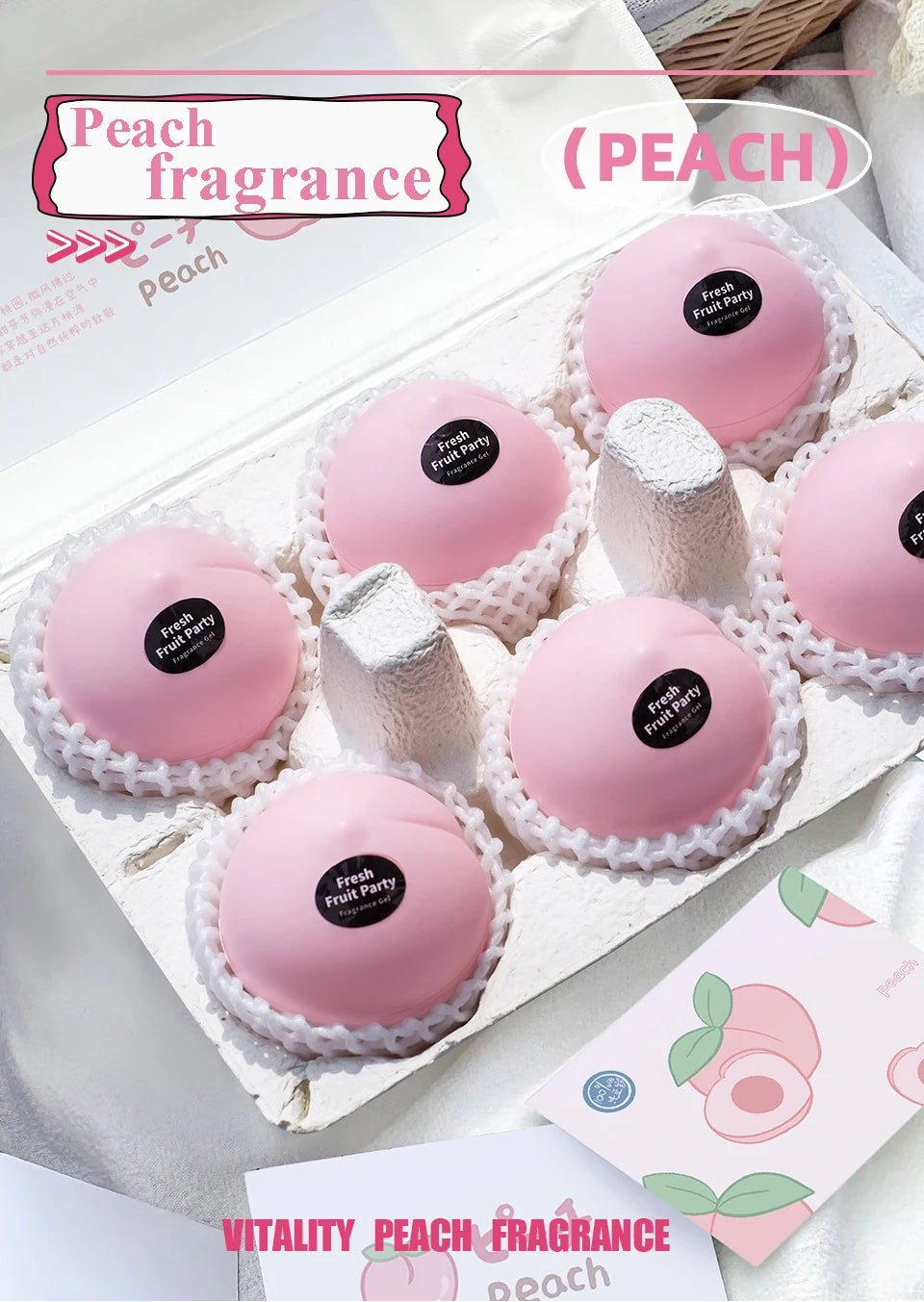 New Car Air Freshener Creative Fruit Scent Aromatherapy Long-lasting Odor Removal Aroma for Bathroom Office Home Decor Fragrance
