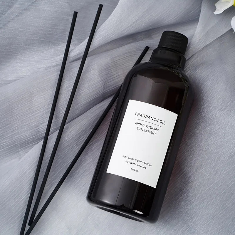 Large 500ml Reed Diffuser Essential Oils 24 Scents Home Hotel Restroom Fragrance Oil Perfume Aroma Essential Oil for Living Room