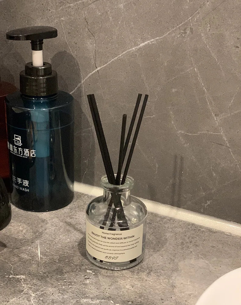 Aromatherapy Essential Oil Flameless Home Fragrance Oil with Reed Diffuser Sticks Home Room Air Freshener Decor Gardenia 50ml