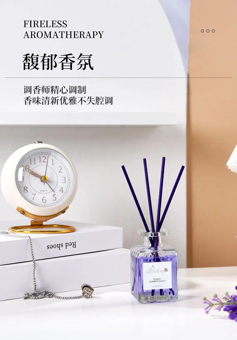 50ml Reed Diffuser Bottle with Essential Oil Lavender Osmanthus Peach Diffuser Sets Hotel Home Aromatherapy Air Fresh Fragrance