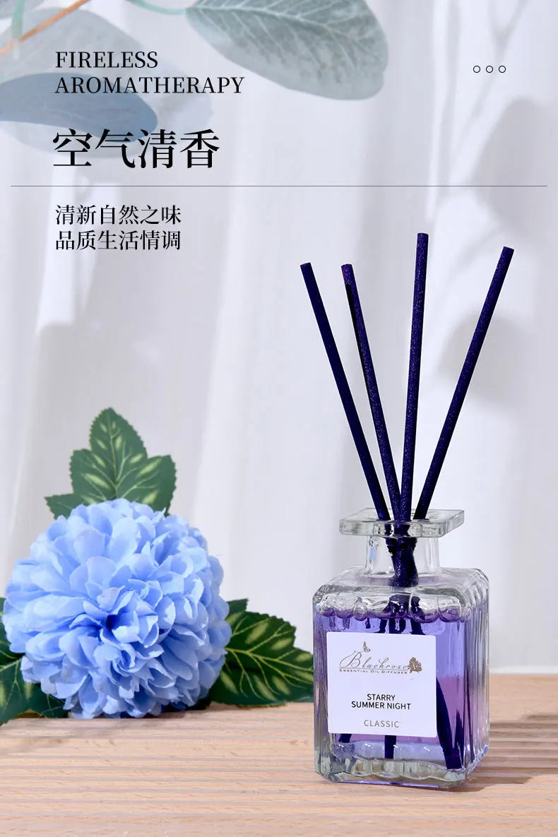 50ml Reed Diffuser Bottle with Essential Oil Lavender Osmanthus Peach Diffuser Sets Hotel Home Aromatherapy Air Fresh Fragrance