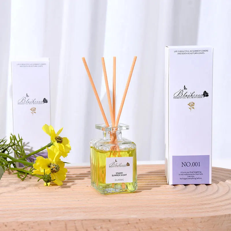 50ml Reed Diffuser Bottle with Essential Oil Lavender Osmanthus Peach Diffuser Sets Hotel Home Aromatherapy Air Fresh Fragrance