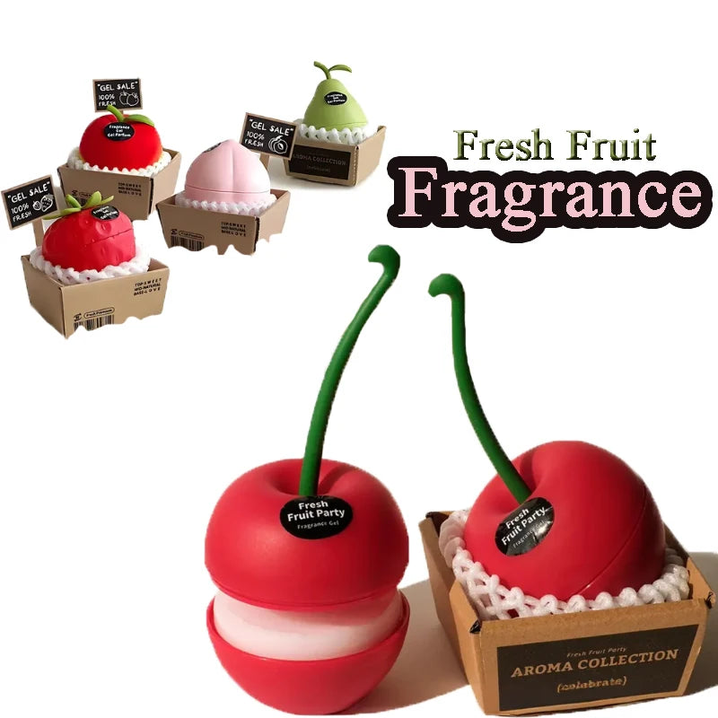New Car Air Freshener Creative Fruit Scent Aromatherapy Long-lasting Odor Removal Aroma for Bathroom Office Home Decor Fragrance