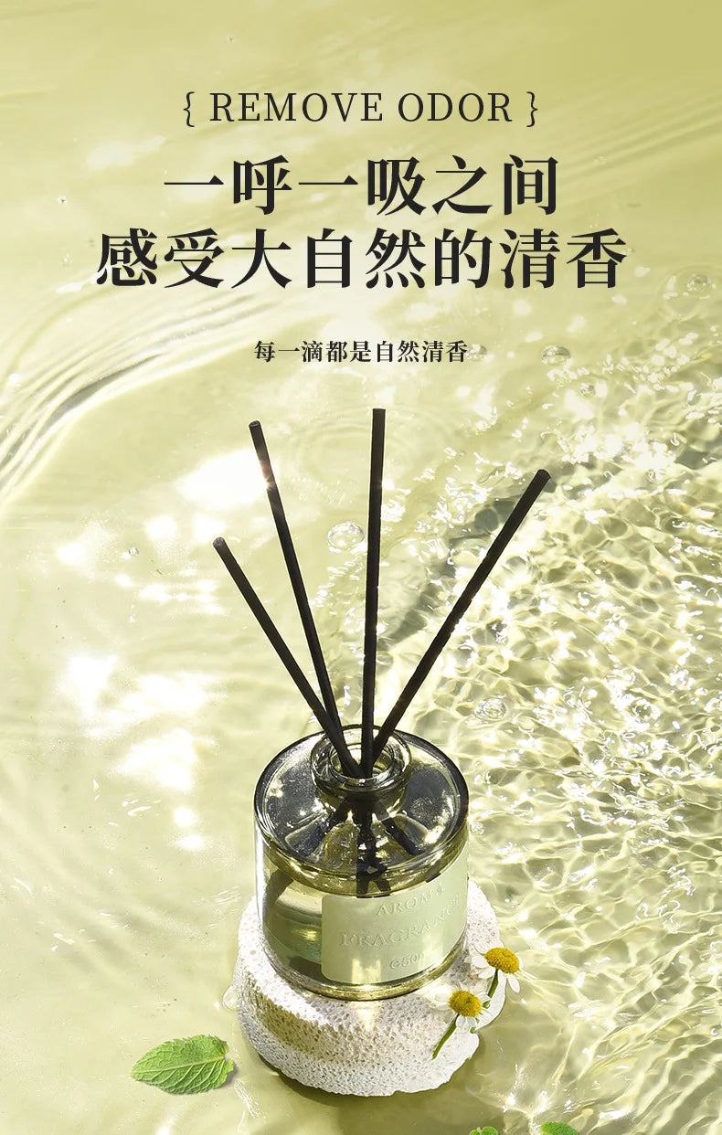 50ml Aromatic Reed Diffuse Home Hotel Air Freshener Toilet Deodorant Freshener Room Ornament Fragrance Reed Rattan Diffuser Sets