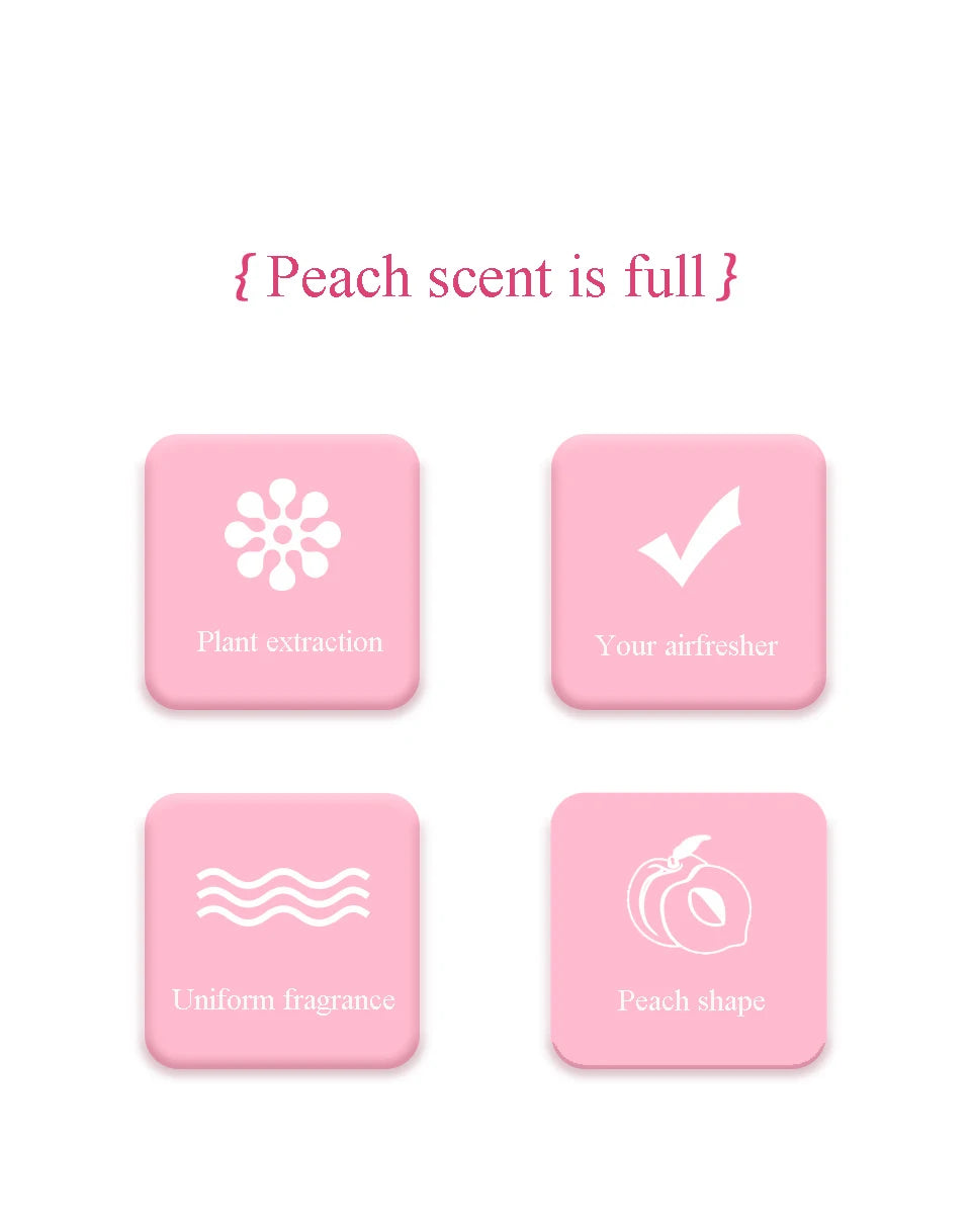 New Car Air Freshener Creative Fruit Scent Aromatherapy Long-lasting Odor Removal Aroma for Bathroom Office Home Decor Fragrance